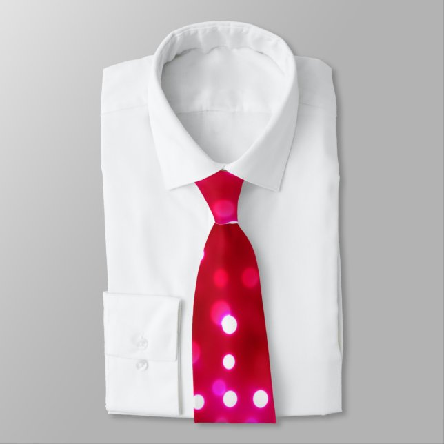 Pink Disco Lights Tie (Tied)