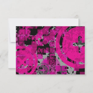pink distressed chex :