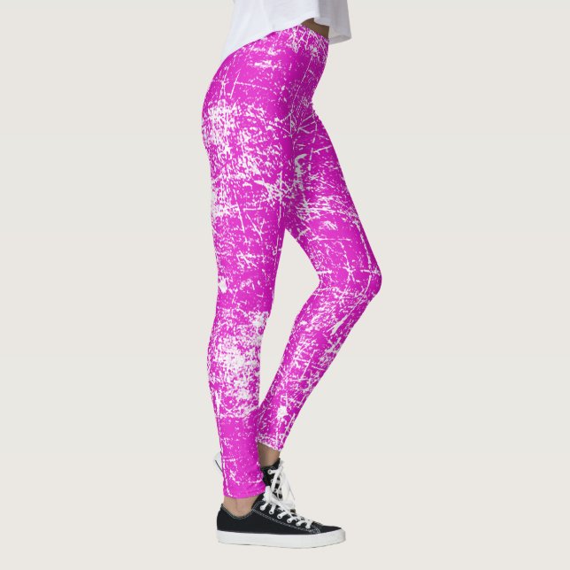 Pink Distressed Look Leggings (Right)