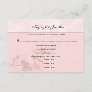 Pink Dogwood Blossoms Floral RSVP