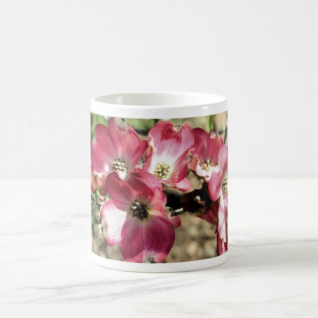Pink Dogwood Flower Coffee Mug (Center)