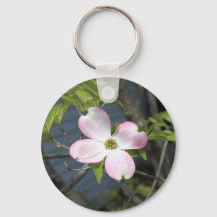 Pink Dogwood Keychain