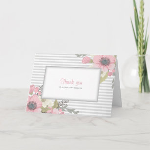 Pink Dogwood Photo Plier Merci Cartes