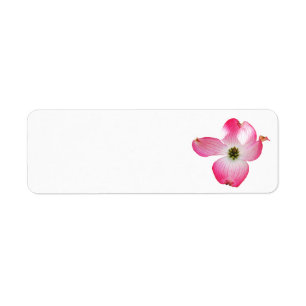 Pink Dogwood Return Address Labels