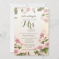 Pink Dogwoods Invitation