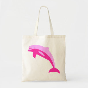 Pink Dolphin Tote Bag