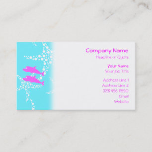 Pink Dolphins. Business Card