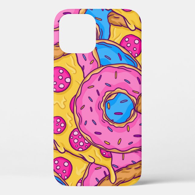 pink donuts pizza donuts Case-Mate iPhone case (Back)