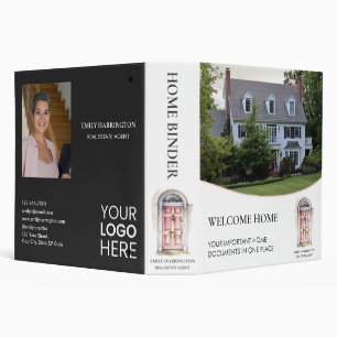 Pink Door Watercolor Home Real Estate Agent Binder