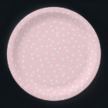 Pink Dot Birthday Paper Plate<br><div class="desc">Celebrate in style with these charming Pink Dot Paper Plates! Perfect for birthdays,  Valentine's Day,  or any special occasion. These sturdy plates are both pretty and practical. Add a touch of sweetness to your party setup with these delightful plates!</div>