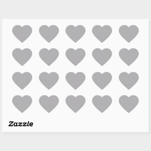Pink Dot Grey Background Elegant Polka Dot Dotted Heart Sticker