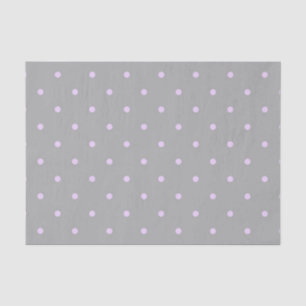 Pink Dot Grey Background Elegant Polka Dot Dotted Tissue Paper