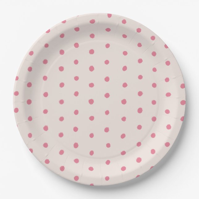Pink Dot Paper Plates (Front)
