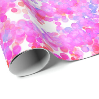 Pink dots wrapping paper