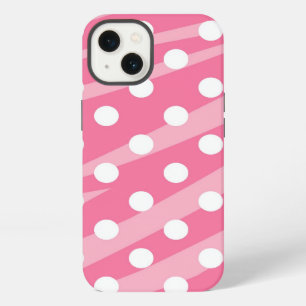 Pink Dots Zebra Print iPhone 13 Case