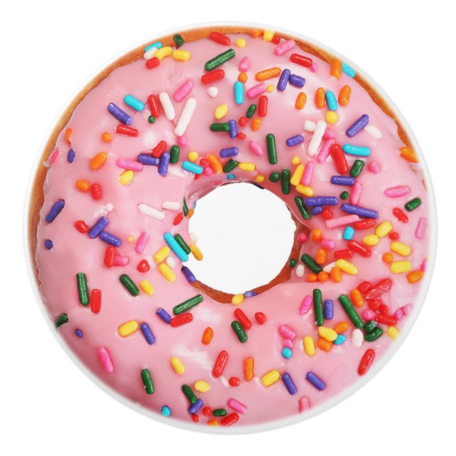 Pink Doughnut 2 Drawer Knob (Front)