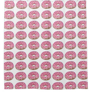 Pink Doughnut Doughnuts Doughnut Shower Curtain
