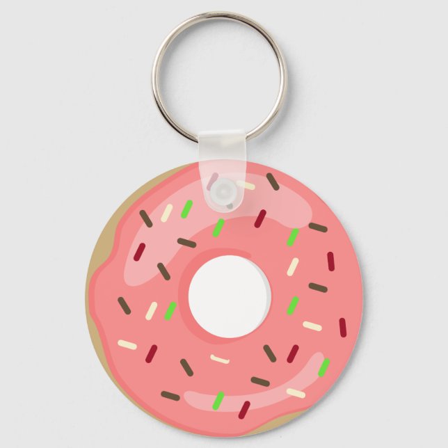 Pink Doughnut Keychain (Front)