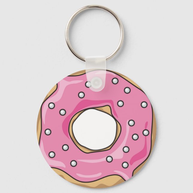 Pink Doughnut Keychain (Front)