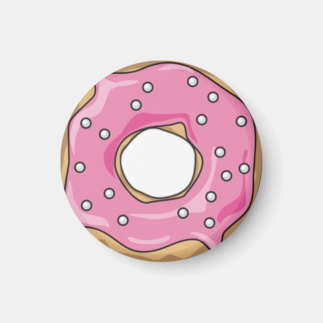 Pink Doughnut Magnet (Front)