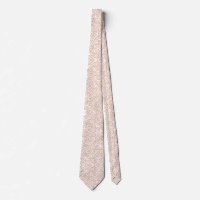 Pink Doughnut Necktie for Groom or Groomsman (Front)