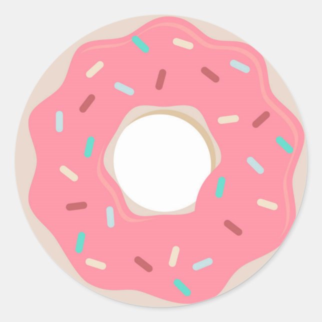 Pink Doughnut Sticker (Front)