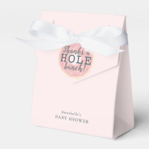 Pink Doughnut Thanks a Hole Bunch Favor Box