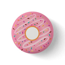 Pink Doughnut with Rainbow Sprinkles