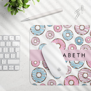 Pink Doughnuts, Blue Doughnuts, Sprinkles, Your Na Mouse Pad