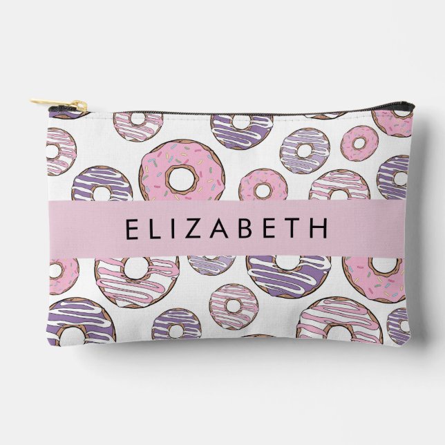 Pink Doughnuts, Purple Doughnuts, Sprinkles, Your  Accessory Pouch (Front)