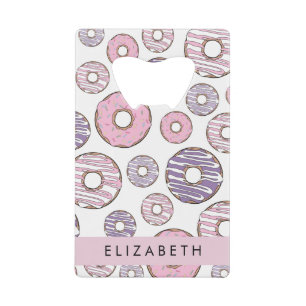 Pink Doughnuts, Purple Doughnuts, Sprinkles, Your Credit Card Bottle Opener