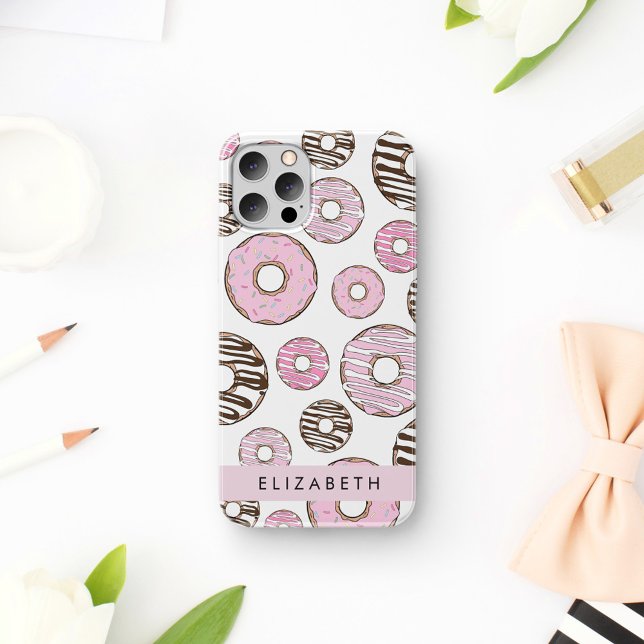 Pink Doughnuts, White Doughnuts, Sprinkles, Your N iPhone 16 Case (Creator Uploaded)