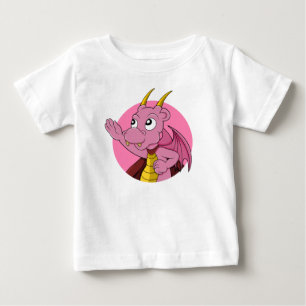 Pink dragon cartoon baby T-Shirt