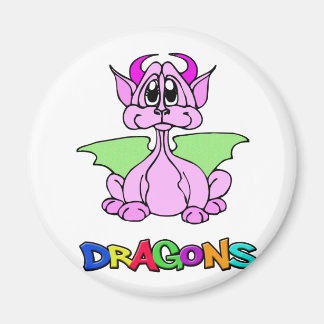 Pink Dragon Magnet