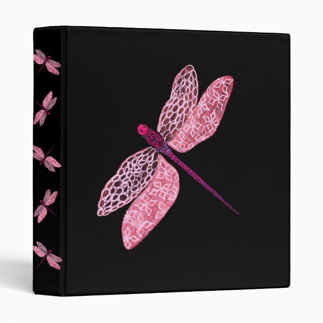 Pink Dragonfly Binder (Front/Spine)