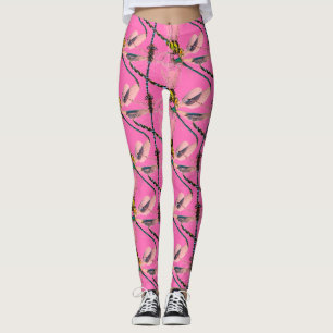 Pink DragonFly Leggings