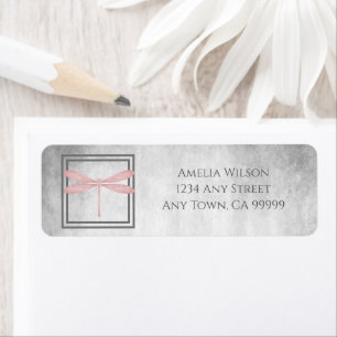 Pink Dragonfly Return Address Label