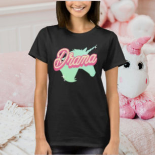 Pink Drama Unicorn T-Shirt