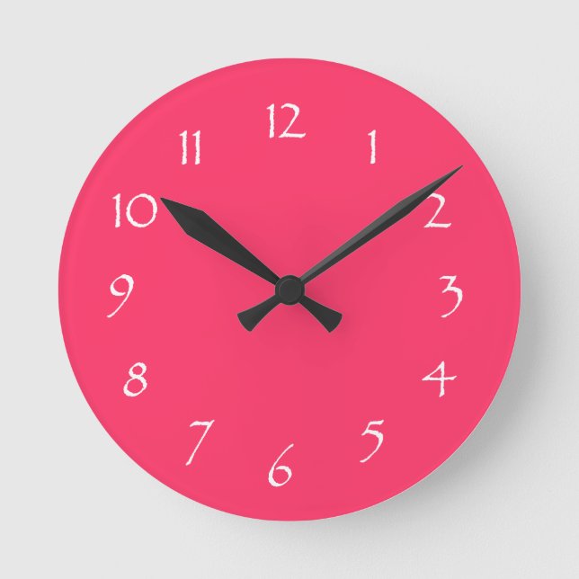 Pink Dream Round Clock (Front)