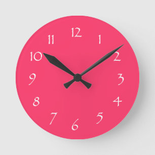 Pink Dream Round Clock