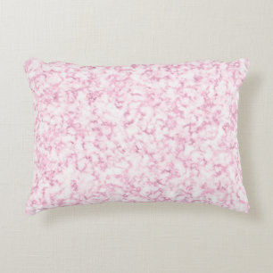 Pink Dreams Girly Marble Pillows Accent Pillow