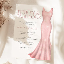 Pink Dress 30th Birthday Party