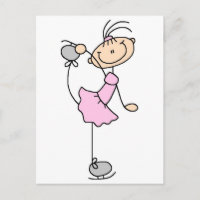 Pink Dress Figure Skater T-shirts and Gifts