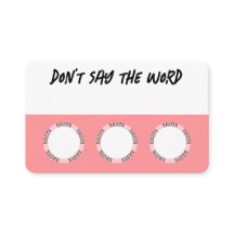 Pink Drinking Game Cards