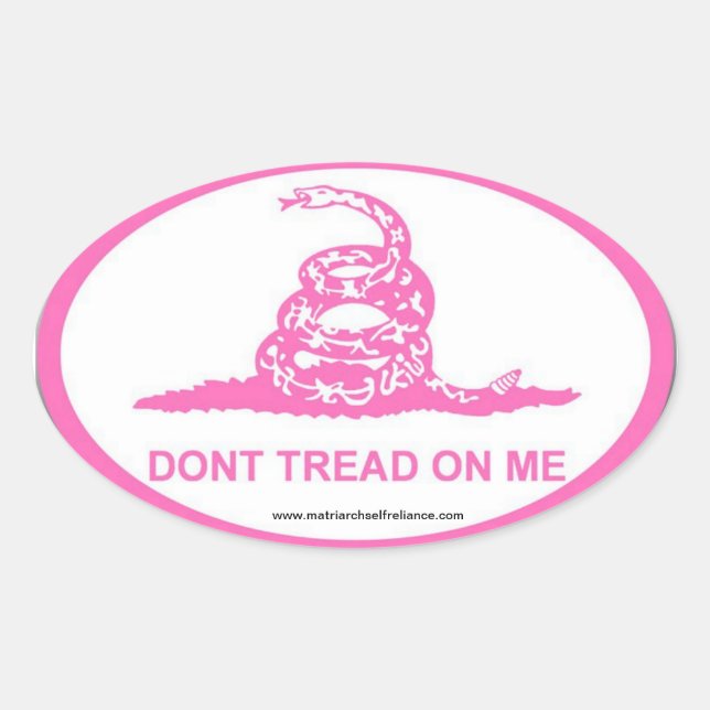 Pink DTOM Oval Sticker (Front)