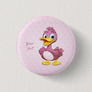 Pink Duck Button