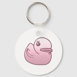 Pink Duck Keychain