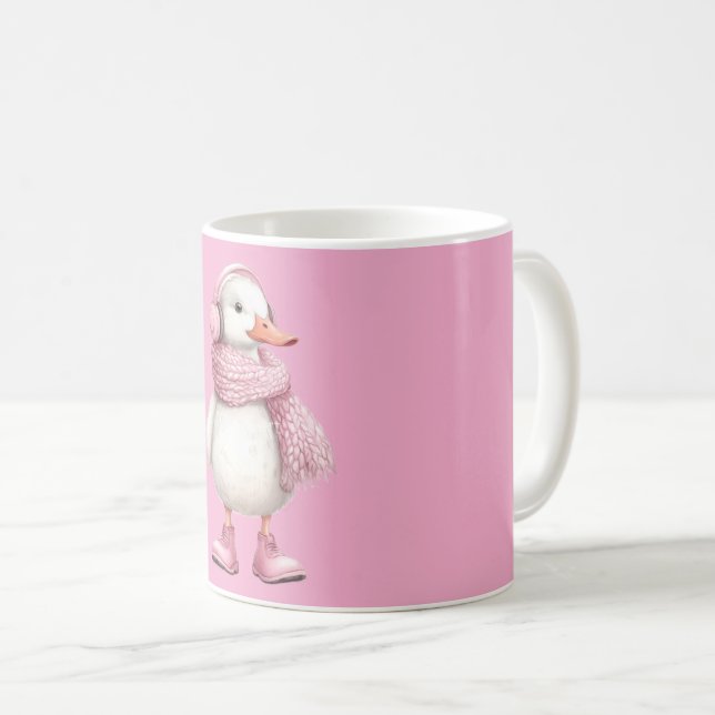 Pink Duck Mug (Front Right)