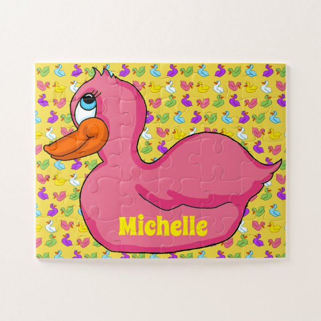 Pink Duck Puzzle (Horizontal)