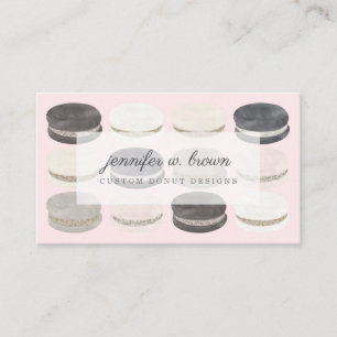 Pink Earthy Tones Boutique Macaron Artisan Business Card